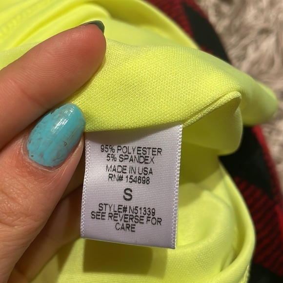 WINDSOR Yellow Spaghetti Strap‎ Lined Bodycon Mini Dress Size Small - Picture 8 of 9